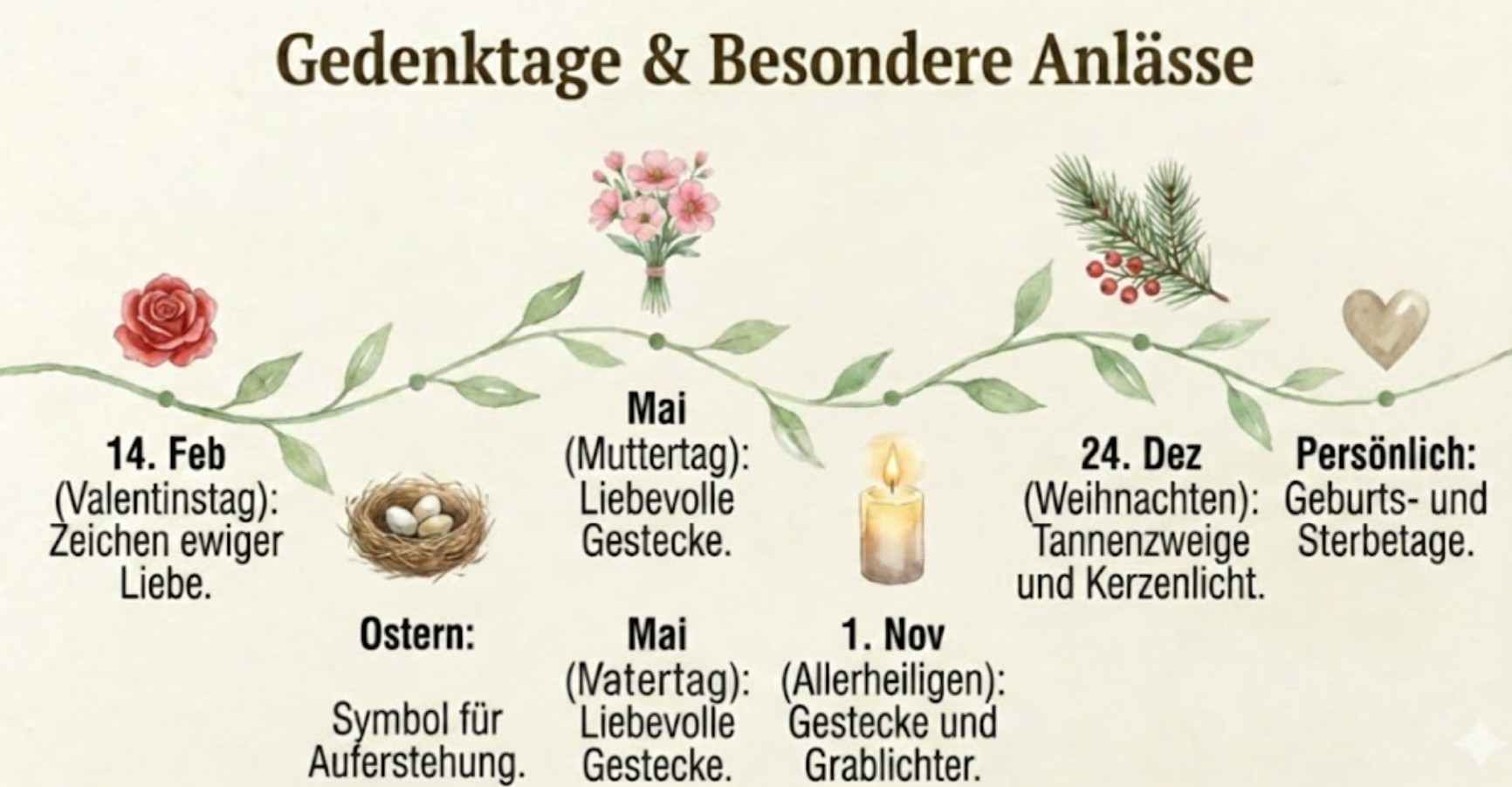 Besondere Anlässe & Gedenktage